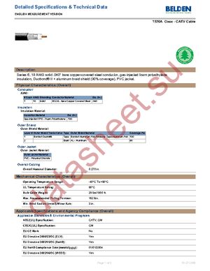 1530A 0101000 datasheet  